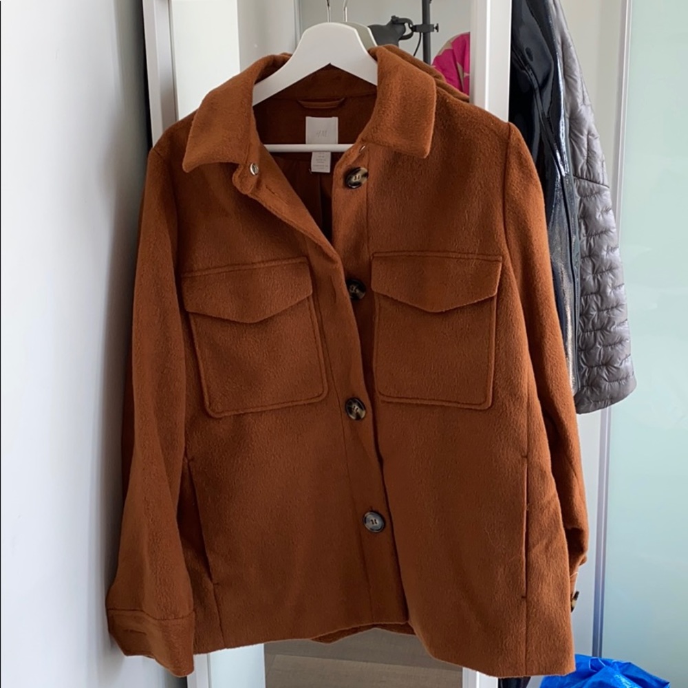 H&M Rust Shacket Size Medium